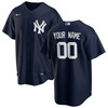 New York Yankees Alternate Replica Custom Jersey Navy Custom Jerseys Mlb - Robokeg