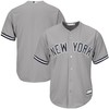 New York Yankees Big And Tall Replica Team Jersey Gray Mlb - Robokeg