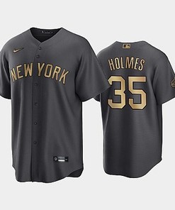 New York Yankees Clay Holmes 35 2022-23 All-Star Game AL Charcoal Jersey - Robokeg