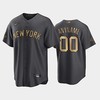 New York Yankees Custom 00 2022-23 All-Star Game AL Charcoal Jersey - Robokeg