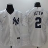New York Yankees Derek Jeter #2 2020 Mlb White Jersey A6 - Robokeg