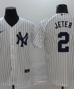 New York Yankees Derek Jeter #2 2020 Mlb White Jersey A6 - Robokeg