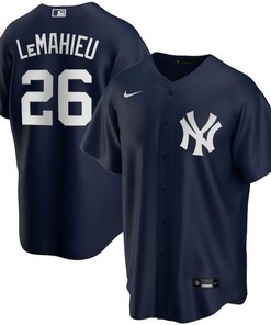 New York Yankees Dj Lemahieu #26 2020 Mlb Black Blue Jersey - Robokeg