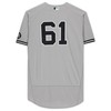 New York Yankees Fanatics Gray Team-issued #61 Jersey From The 2021 Mlb Season - Robokeg