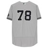 New York Yankees Fanatics Gray Team-issued #78 Jersey From The 2021 Mlb Season - Robokeg