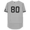 New York Yankees Fanatics Gray Team-issued #80 Jersey From The 2021 Mlb Season - Robokeg