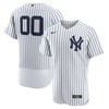 New York Yankees Home Authentic Custom Jersey White Custom Jerseys Mlb - Robokeg