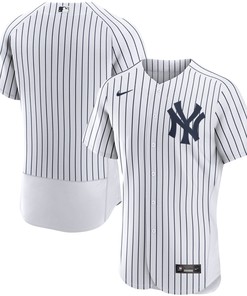 New York Yankees Home Authentic Team Jersey White Mlb - Robokeg