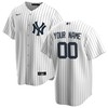 New York Yankees Home Replica Custom Jersey White Custom Jerseys Mlb - Robokeg