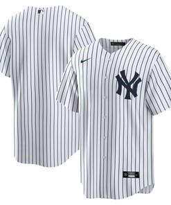New York Yankees Home Replica Team Jersey - White Mlb - Robokeg