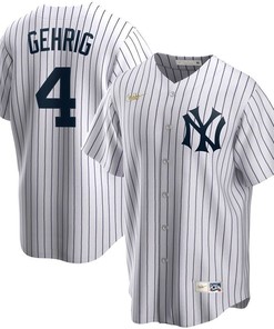New York Yankees Lou Gehrig #4 2020 Mlb White Jersey - Robokeg