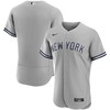 New York Yankees Road Authentic Team Jersey - Gray Mlb - Robokeg