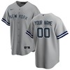New York Yankees Road Replica Custom Jersey - Gray Custom Jerseys Mlb - Robokeg