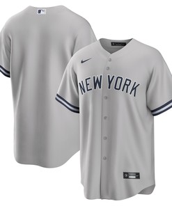 New York Yankees Road Replica Team Jersey Gray Mlb - Robokeg