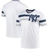 New York Yankees Stitches Cooperstown Collection V-neck Jersey - White Mlb - Robokeg