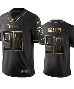 Nfl 100 Brian Orakpo Tennessee Titans Black Golden Edition Vapor Untouchable Limited Jersey - Mens - Robokeg
