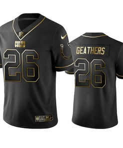 Nfl 100 Commercial Clayton Geathers Indianapolis Colts Black Golden Edition Vapor Untouchable Limited Jersey - Mens - Robokeg