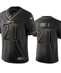 Nfl 100 Commercial Desmond King Los Angeles Chargers Black Golden Edition Vapor Untouchable Limited Jersey - Mens - Robokeg