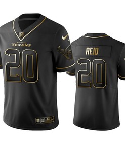 Nfl 100 Commercial Justin Reid Houston Texans Black Golden Edition Vapor Untouchable Limited Jersey - Mens - Robokeg