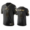 Nfl 100 Commercial Larry Fitzgerald Arizona Cardinals Black Golden Edition Vapor Untouchable Limited Jersey - Mens - Robokeg