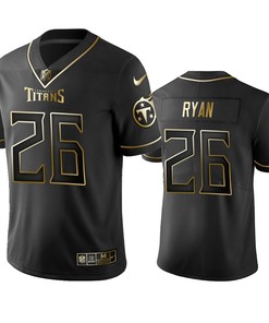 Nfl 100 Commercial Logan Ryan Tennessee Titans Black Golden Edition Vapor Untouchable Limited Jersey - Mens - Robokeg