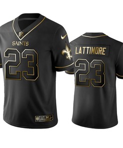 Nfl 100 Commercial Marshon Lattimore New Orleans Saints Black Golden Edition Vapor Untouchable Limited Jersey - Mens - Robokeg