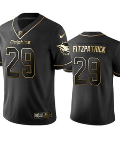 Nfl 100 Commercial Minkah Fitzpatrick Miami Dolphins Black Golden Edition Vapor Untouchable Limited Jersey - Mens - Robokeg