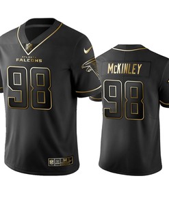 Nfl 100 Commercial Takkarist Mckinley Atlanta Falcons Black Golden Edition Vapor Untouchable Limited Jersey - Mens - Robokeg