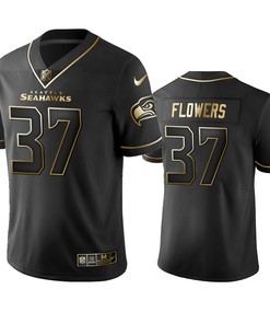 Nfl 100 Commercial Tre Flowers Seattle Seahawks Black Golden Edition Vapor Untouchable Limited Jersey - Mens - Robokeg