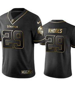 Nfl 100 Commercial Xavier Rhodes Minnesota Vikings Black Golden Edition Vapor Untouchable Limited Jersey - Mens - Robokeg