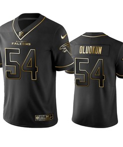 Nfl 100 Foyesade Oluokun Atlanta Falcons Black Golden Edition Vapor Untouchable Limited Jersey - Mens - Robokeg