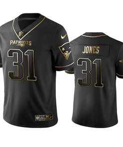 Nfl 100 Jonathan Jones New England Patriots Black Golden Edition Vapor Untouchable Limited Jersey - Mens - Robokeg