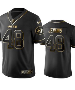 Nfl 100 Jordan Jenkins New York Jets Black Golden Edition Vapor Untouchable Limited Jersey - Mens - Robokeg