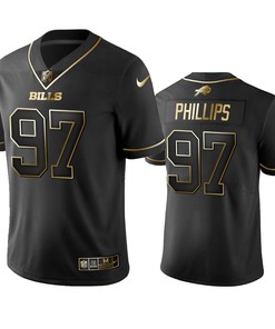 Nfl 100 Jordan Phillips Buffalo Bills Black Golden Edition Vapor Untouchable Limited Jersey - Mens - Robokeg
