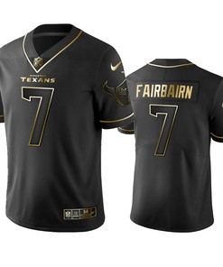 Nfl 100 Kaimi Fairbairn Houston Texans Black Golden Edition Vapor Untouchable Limited Jersey - Mens - Robokeg
