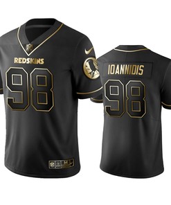 Nfl 100 Matt Ioannidis Washington Redskins Black Golden Edition Vapor Untouchable Limited Jersey - Mens - Robokeg
