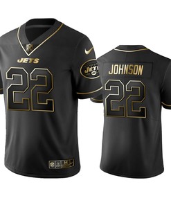Nfl 100 Trumaine Johnson New York Jets Black Golden Edition Vapor Untouchable Limited Jersey - Mens - Robokeg