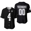 Nfl Fan Carr Number 4 Oakland Raiders 3d Personalized Baseball Jersey - Robokeg