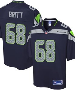 Nfl Pro Line Mens Seattle Seahawks Justin Britt Team Color Game Jersey - Robokeg
