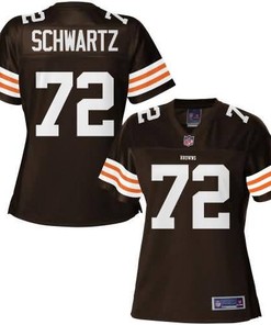 Nfl Pro Line Womens Cleveland Browns Historic Logo Mitchell Schwartz Team Color Jersey - Robokeg