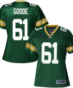 Nfl Pro Line Womens Green Bay Packers Brett Goode Team Color Jersey - Robokeg