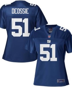 Nfl Pro Line Womens New York Giants Zak Deossie Team Color Jersey - Robokeg