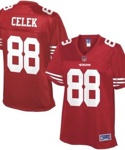 Nfl Pro Line Womens San Francisco 49ers Garrett Celek Team Color Jersey - Robokeg