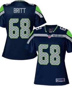 Nfl Pro Line Womens Seattle Seahawks Justin Britt Team Color Jersey - Robokeg