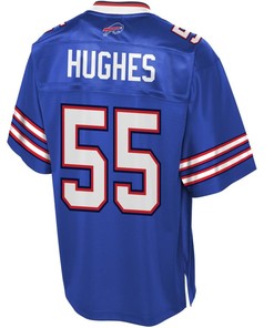 Nfl Pro Line Youth Buffalo Bills Jerry Hughes Team Color Jersey - Robokeg