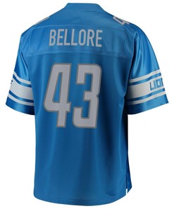 Nick Bellore Detroit Lions Nfl Pro Line Team Color Player Jersey - Blue - Robokeg