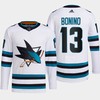 Nick Bonino 13 San Jose Sharks White Jersey 2022-23 Away Primegreen - Robokeg