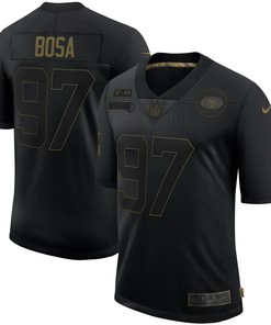 Nick Bosa San Francisco 49ers 2020 Salute To Service Limited Jersey - Black - Robokeg