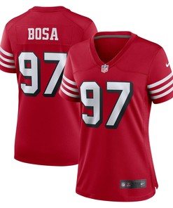 Nick Bosa San Francisco 49ers Womens Alternate Game Jersey - Scarlet Nfl - Robokeg