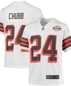 Nick Chubb Cleveland Browns 1946 Collection Alternate Game Jersey - White Nfl - Robokeg